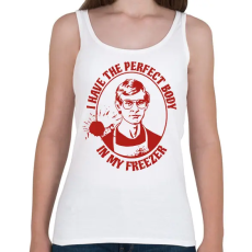 PRINTFASHION Tökéletes testem van - Női atléta - Fehér