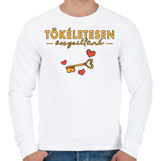 PRINTFASHION Tökéletesen összeillünk 2 - Páros póló - Férfi pulóver - Fehér