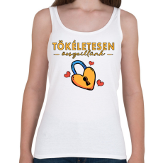 PRINTFASHION Tökéletesen összeillünk - Páros póló - Női atléta - Fehér