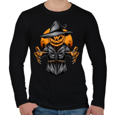 PRINTFASHION Tökfej madárijesztő - Férfi hosszú ujjú póló - Fekete