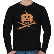 PRINTFASHION Tökfej szerelő - Férfi pulóver - Fekete férfi pulóver, kardigán