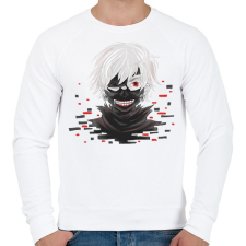 PRINTFASHION Tokyo Ghoul - Férfi pulóver - Fehér férfi pulóver, kardigán