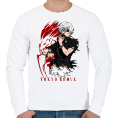 PRINTFASHION Tokyo Ghoul - Férfi pulóver - Fehér