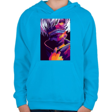 PRINTFASHION Tokyo Ghoul  - Gyerek kapucnis pulóver - Azúrkék