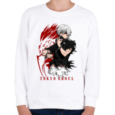 PRINTFASHION Tokyo Ghoul - Gyerek pulóver - Fehér