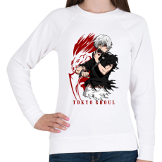 PRINTFASHION Tokyo Ghoul - Női pulóver - Fehér