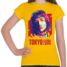 PRINTFASHION TOKYO - Női póló - Sárga