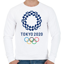 PRINTFASHION Tokyo Olimpic 2020 - Férfi pulóver - Fehér férfi pulóver, kardigán
