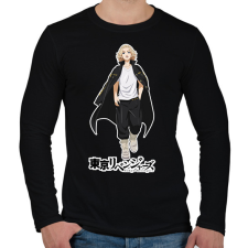 PRINTFASHION Tokyo Revengers - Mikey - Férfi hosszú ujjú póló - Fekete férfi póló