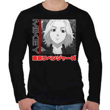 PRINTFASHION Tokyo Revengers Mikey - Férfi hosszú ujjú póló - Fekete férfi póló