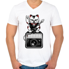 PRINTFASHION Toljuk...  - Férfi V-nyakú póló - Fehér férfi póló