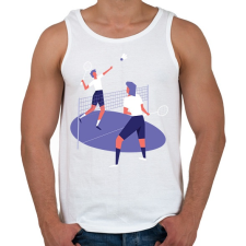 PRINTFASHION Tollas - Férfi atléta - Fehér atléta, trikó