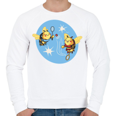 PRINTFASHION Tollasozó méhecskék - Férfi pulóver - Fehér