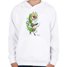 PRINTFASHION Tollpihe - Gyerek kapucnis pulóver - Fehér gyerek pulóver, kardigán