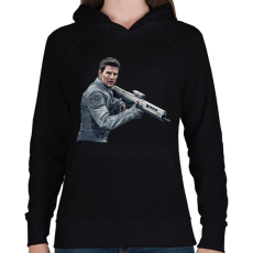 PRINTFASHION Tom Cruise - Női kapucnis pulóver - Fekete