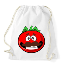 PRINTFASHION Tomato Man - Sportzsák, Tornazsák - Fehér tornazsák