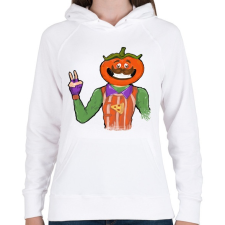 PRINTFASHION Tomatohead - Fortnite - Női kapucnis pulóver - Fehér női pulóver, kardigán