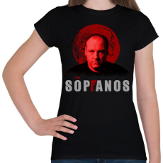 PRINTFASHION TONY SOPRANO-THE SOPRANOS - Női póló - Fekete
