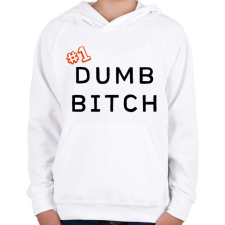 PRINTFASHION Top1 Bolond - Gyerek kapucnis pulóver - Fehér gyerek pulóver, kardigán