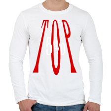 PRINTFASHION TOP 5% - Férfi hosszú ujjú póló - Fehér férfi póló
