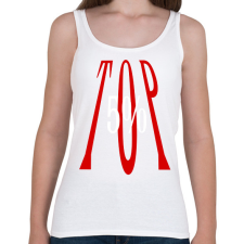 PRINTFASHION TOP 5% - Női atléta - Fehér női trikó