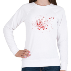 PRINTFASHION Top 5% - The perfect mindset.  - Női pulóver - Fehér