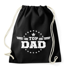 PRINTFASHION Top Dad - Sportzsák, Tornazsák - Fekete tornazsák