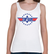 PRINTFASHION Top Gun - Női atléta - Fehér női trikó