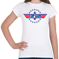PRINTFASHION Top Gun - Női póló - Fehér női póló