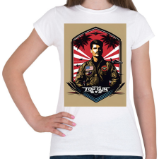 PRINTFASHION Top Gun - Női póló - Fehér női póló