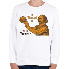 PRINTFASHION Tor beard or not to beard? - Gyerek pulóver - Fehér gyerek pulóver, kardigán