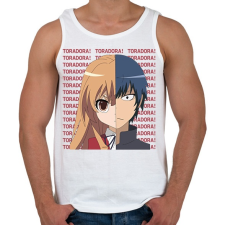 PRINTFASHION Toradora! - Férfi atléta - Fehér atléta, trikó