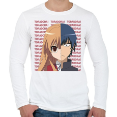 PRINTFASHION Toradora! - Férfi hosszú ujjú póló - Fehér
