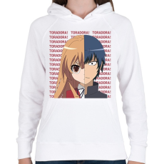 PRINTFASHION Toradora! - Női kapucnis pulóver - Fehér