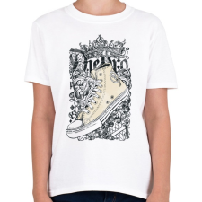 PRINTFASHION torna cipő - Gyerek póló - Fehér gyerek póló