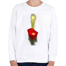 PRINTFASHION Török Edina 01 - Gyerek pulóver - Fehér gyerek pulóver, kardigán