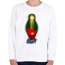 PRINTFASHION Török Edina 05 - Gyerek pulóver - Fehér gyerek pulóver, kardigán