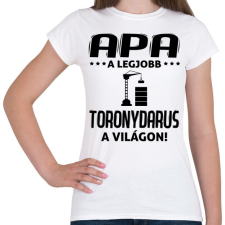 PRINTFASHION Toronydarus apa - Női póló - Fehér női póló