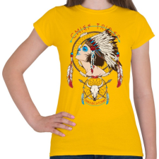 PRINTFASHION Törzsfőnök - Női póló - Sárga női póló