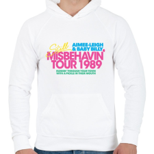 PRINTFASHION Tour 1989 - Férfi kapucnis pulóver - Fehér férfi pulóver, kardigán