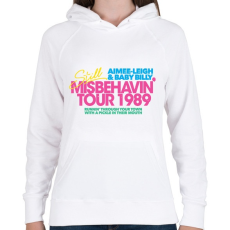 PRINTFASHION Tour 1989 - Női kapucnis pulóver - Fehér