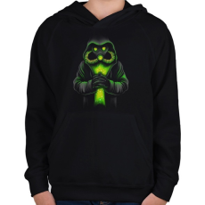 PRINTFASHION Toxicitás - Gyerek kapucnis pulóver - Fekete