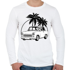PRINTFASHION trabant - Férfi hosszú ujjú póló - Fehér