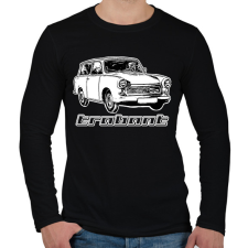 PRINTFASHION trabant - Férfi hosszú ujjú póló - Fekete férfi póló