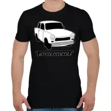 PRINTFASHION Trabant - Férfi póló - Fekete férfi póló