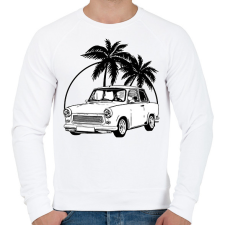 PRINTFASHION trabant - Férfi pulóver - Fehér férfi pulóver, kardigán