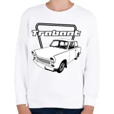 PRINTFASHION trabant - Gyerek pulóver - Fehér gyerek pulóver, kardigán