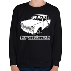 PRINTFASHION trabant - Gyerek pulóver - Fekete
