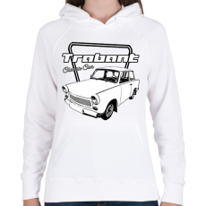 PRINTFASHION trabant - Női kapucnis pulóver - Fehér