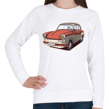PRINTFASHION Trabant - Női pulóver - Fehér női pulóver, kardigán